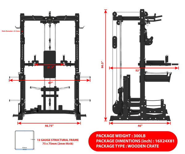 Load image into Gallery viewer, COMMERCIAL GRADE MULTI FUNCTIONAL POWER CAGE - PC02