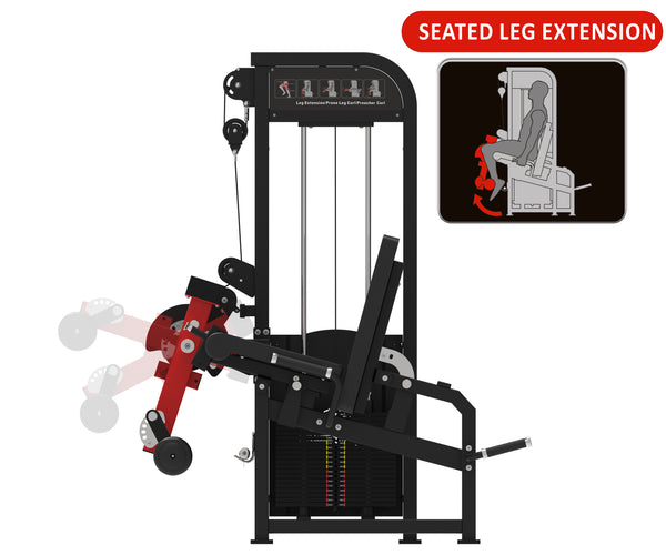 Load image into Gallery viewer, Seated Leg Curl / Extension / Lying Leg Curl / Preacher Curl (4 in 1 Combo) - LEP01