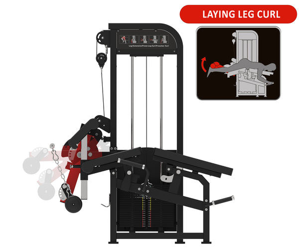 Load image into Gallery viewer, Seated Leg Curl / Extension / Lying Leg Curl / Preacher Curl (4 in 1 Combo) - LEP01