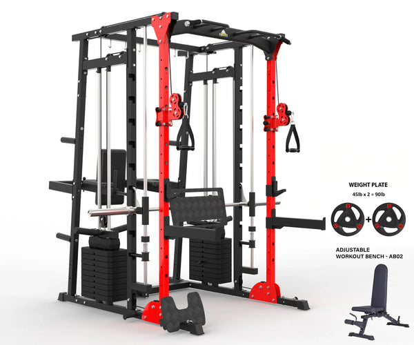 Load image into Gallery viewer, MULTI FUNCTIONAL SMITH MACHINE WITH LEG PRESS - SM01 (PRE ORDER)