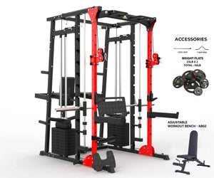 MULTI FUNCTIONAL SMITH MACHINE WITH LEG PRESS - SM01