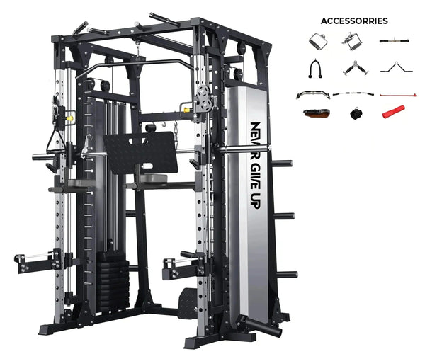 Load image into Gallery viewer, PREMIUM SMITH MACHINE WITH LEG PRESS - SM07