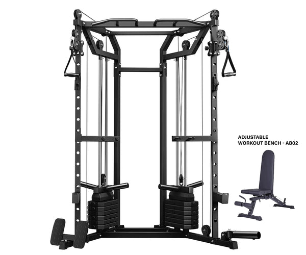 Load image into Gallery viewer, FUNCTIONAL TRAINER WITH SQUAT RACK - FT01