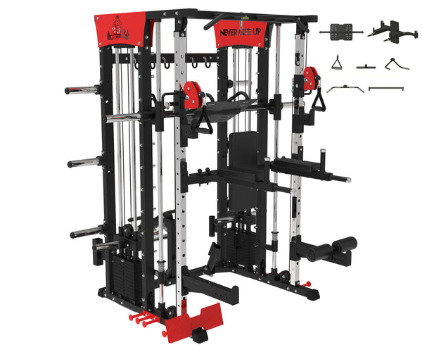 Load image into Gallery viewer, POWER PACK COMMERCIAL SMITH MACHINE - SM04 (Red)