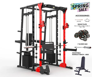 MULTI FUNCTIONAL SMITH MACHINE WITH LEG PRESS - SM01