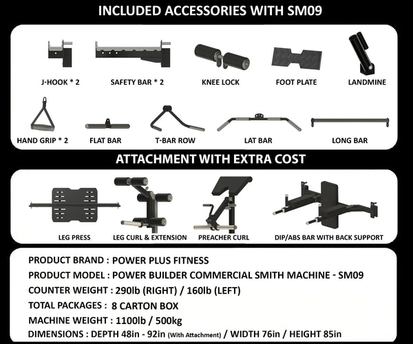 Load image into Gallery viewer, POWER BUILDER COMMERCIAL SMITH MACHINE - SM09 (DEMO UNIT - PICKUP AT CALGARY)