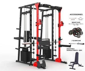 MULTI FUNCTIONAL SMITH MACHINE WITH LEG PRESS - SM01