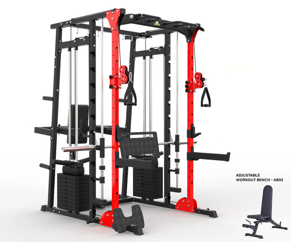 Load image into Gallery viewer, MULTI FUNCTIONAL SMITH MACHINE WITH LEG PRESS - SM01 (PRE ORDER)