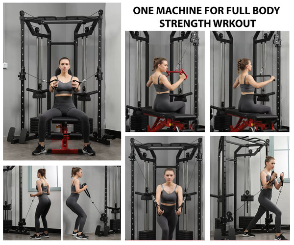 Load image into Gallery viewer, FUNCTIONAL TRAINER WITH SQUAT RACK - FT01