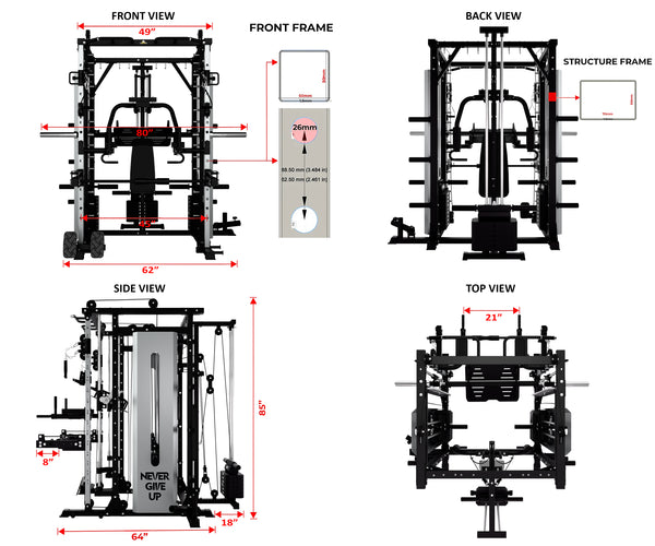 Load image into Gallery viewer, PREMIUM PRO ALL IN ONE SMITH MACHINE - SM03 (PRE ORDER)
