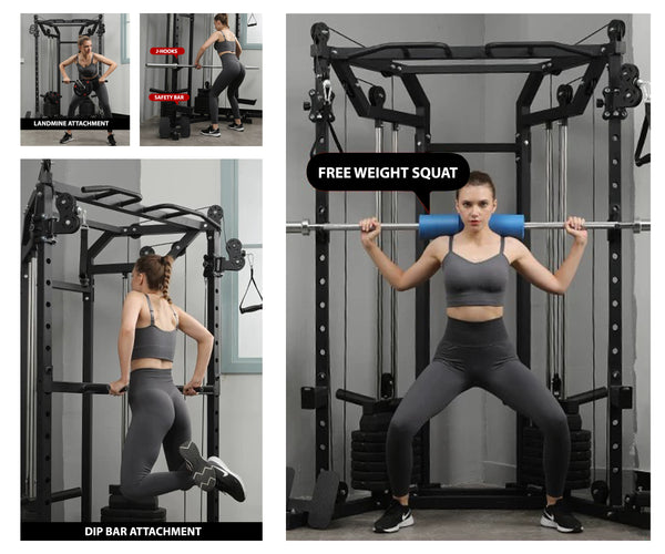 Load image into Gallery viewer, FUNCTIONAL TRAINER WITH SQUAT RACK - FT01
