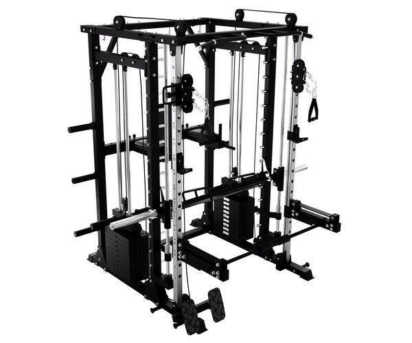 Load image into Gallery viewer, HEAVY DUTY SMITH MACHINE WITH LEG PRESS - SM02 (PRE ORDER)