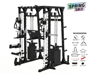 HEAVY DUTY SMITH MACHINE WITH LEG PRESS - SM08