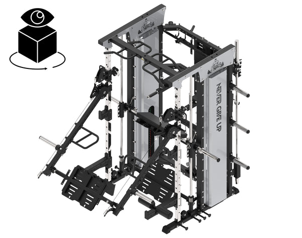 Load 3D model into Gallery viewer, POWER FORCE COMMERCIAL SMITH MACHINE - SMX