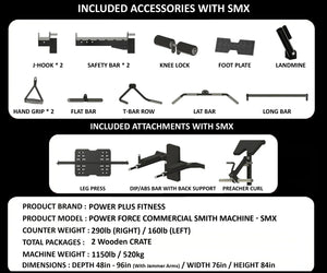 POWER FORCE COMMERCIAL SMITH MACHINE - SMX