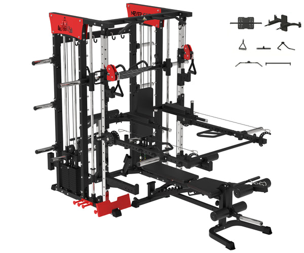 Load image into Gallery viewer, POWER PACK COMMERCIAL SMITH MACHINE - SM04 (Red)