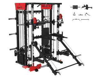 POWER PACK COMMERCIAL SMITH MACHINE - SM04 (Red)
