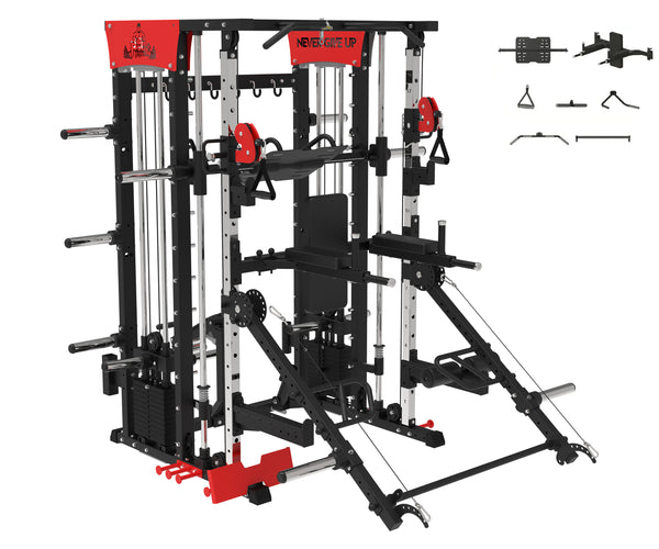 Load image into Gallery viewer, POWER PACK COMMERCIAL SMITH MACHINE - SM04 (Red)