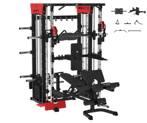 POWER PACK COMMERCIAL SMITH MACHINE - SM04 (Red)