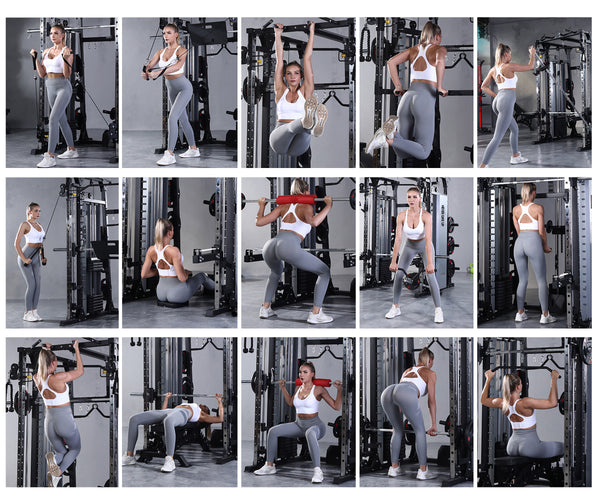 Load image into Gallery viewer, PREMIUM SMITH MACHINE WITH LEG PRESS - SM07