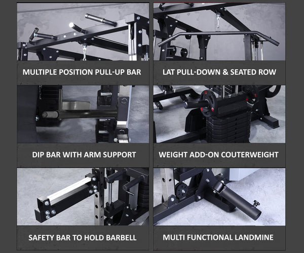 Load image into Gallery viewer, PREMIUM SMITH MACHINE WITH LEG PRESS - SM07