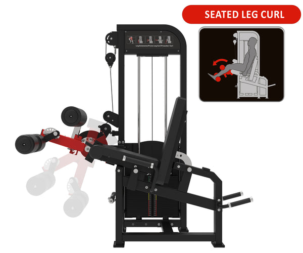 Load image into Gallery viewer, Seated Leg Curl / Extension / Laying Leg Curl / Preacher Curl (4 in 1 Combo - Commercial Series)
