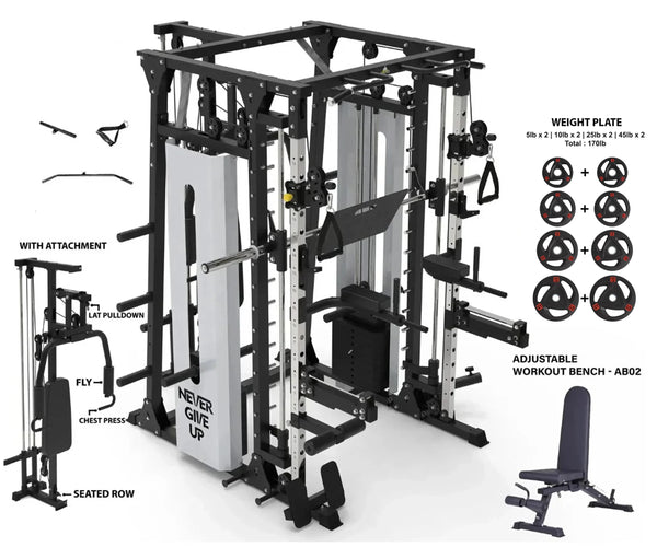 Load image into Gallery viewer, PREMIUM PRO ALL IN ONE SMITH MACHINE - SM03
