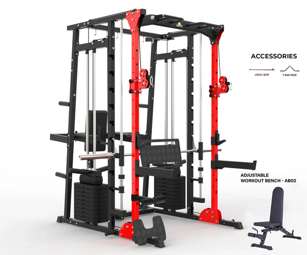 Load image into Gallery viewer, MULTI FUNCTIONAL SMITH MACHINE WITH LEG PRESS - SM01
