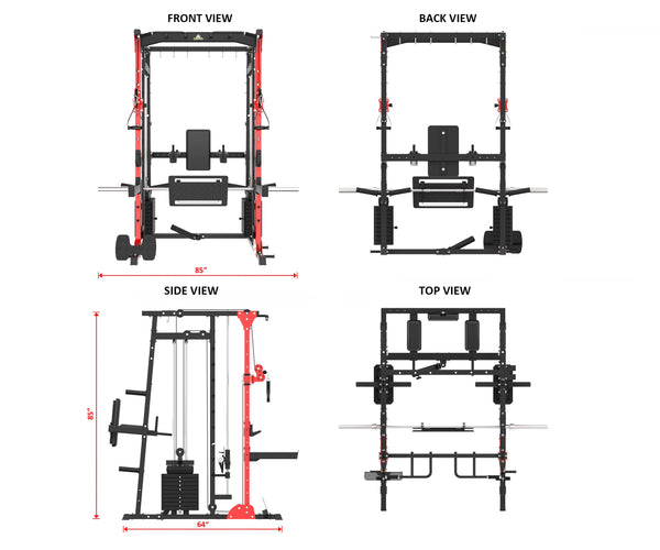 Load image into Gallery viewer, MULTI FUNCTIONAL SMITH MACHINE WITH LEG PRESS - SM01
