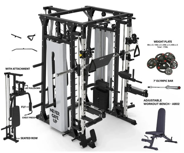 Load image into Gallery viewer, PREMIUM PRO ALL IN ONE SMITH MACHINE - SM03
