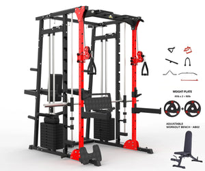 MULTI FUNCTIONAL SMITH MACHINE WITH LEG PRESS - SM01