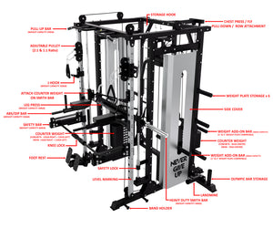 PREMIUM PRO ALL IN ONE SMITH MACHINE - SM03 (PRE ORDER)