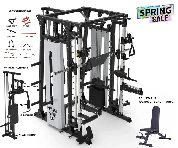 Load image into Gallery viewer, PREMIUM PRO ALL IN ONE SMITH MACHINE - SM03

