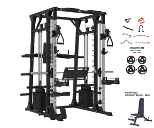 MACHINE SMITH ROBUSTE AVEC PRESSE À JAMBES - SM02 (PRÉCOMMANDE)