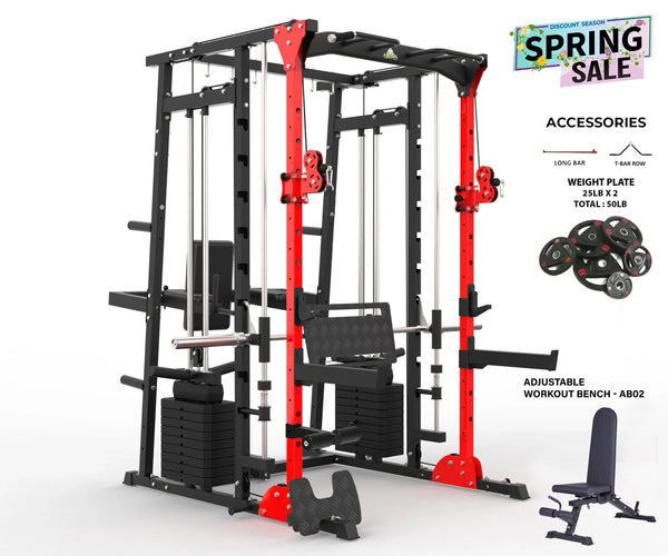 Load image into Gallery viewer, MULTI FUNCTIONAL SMITH MACHINE WITH LEG PRESS - SM01
