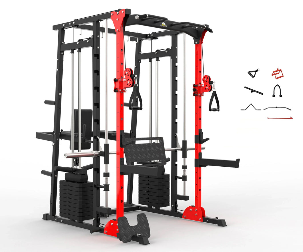 MULTI FUNCTIONAL SMITH MACHINE WITH LEG PRESS - SM01