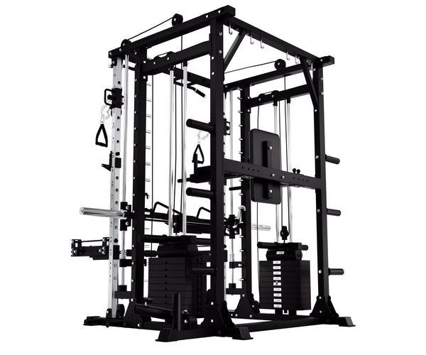 Load image into Gallery viewer, HEAVY DUTY SMITH MACHINE WITH LEG PRESS - SM02 (PRE ORDER)