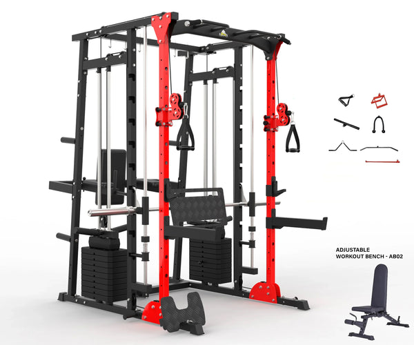Load image into Gallery viewer, MULTI FUNCTIONAL SMITH MACHINE WITH LEG PRESS - SM01
