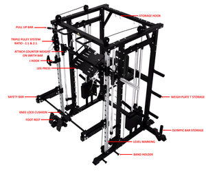 HEAVY DUTY SMITH MACHINE WITH LEG PRESS - SM05 (PRE ORDER)