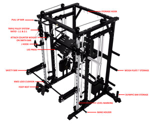 HEAVY DUTY SMITH MACHINE WITH LEG PRESS - SM02
