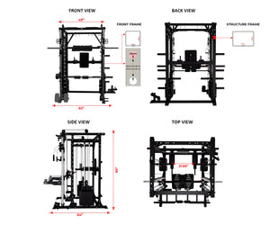 HEAVY DUTY SMITH MACHINE WITH LEG PRESS - SM02