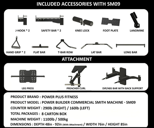 Load image into Gallery viewer, POWER BUILDER COMMERCIAL SMITH MACHINE - SM09
