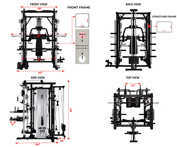 Load image into Gallery viewer, PREMIUM PRO ALL IN ONE SMITH MACHINE - SM03 (PRE ORDER)
