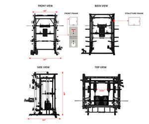 HEAVY DUTY SMITH MACHINE WITH LEG PRESS - SM02