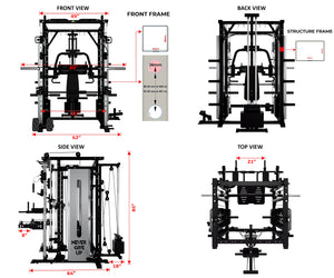 PREMIUM PRO ALL IN ONE SMITH MACHINE - SM03 (PRE ORDER)