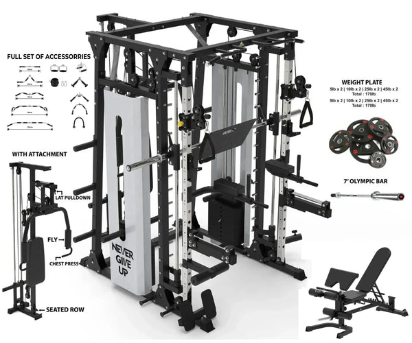 Load image into Gallery viewer, PREMIUM PRO ALL IN ONE SMITH MACHINE - SM03

