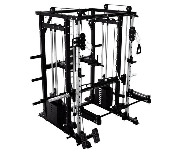 Load image into Gallery viewer, HEAVY DUTY SMITH MACHINE WITH LEG PRESS - SM02